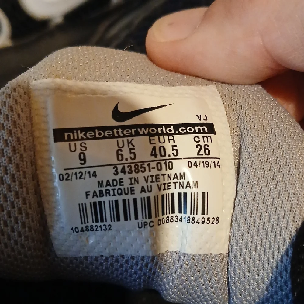 Nike Air Black Mesh Sneakers
